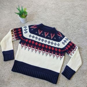 Vintage Ski Sweater Fair Isle